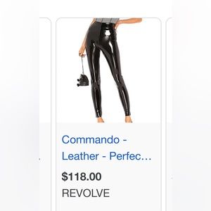 Commando leather leggings from REVOLVE